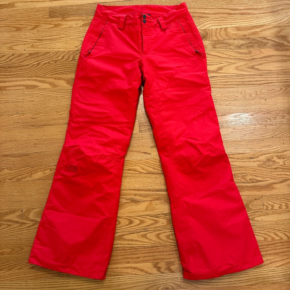 The North Face Dry Vent Women’s Ski Pant. Bright red.  Size small.